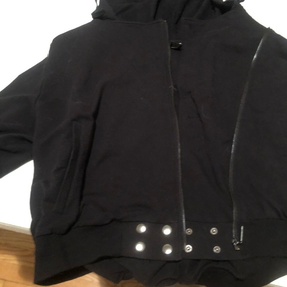 Focus Sport size  XL black asymmetrical embellished sweatshirt - Picture 3 of 14